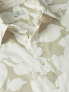 Etro - Floral-Print Cotton Shirt - Neutrals