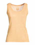 120% Lino Womens Top Sand