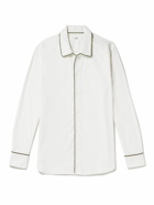 Mr P. - Cotton and Lyocell-Blend Twill Shirt - White