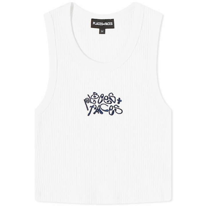 Photo: PLACES+FACES Women's Cropped Tank Top in White