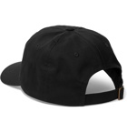 Stüssy - Logo-Embroidered Cotton-Twill Baseball Cap - Black