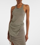 Rick Owens Ribbed-knit cotton tank top