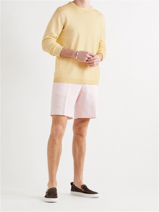 Photo: ANDERSON & SHEPPARD - Linen Sweater - Yellow