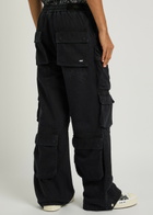 Amiri Distressed Denim Cargo Trousers Black