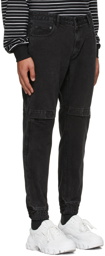 Juun.J Black Jogger Denim trousers