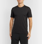 Reigning Champ - Performance Mesh-Panelled Mélange Jersey T-Shirt - Black