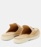 Loro Piana Charms Walk embellished suede mules