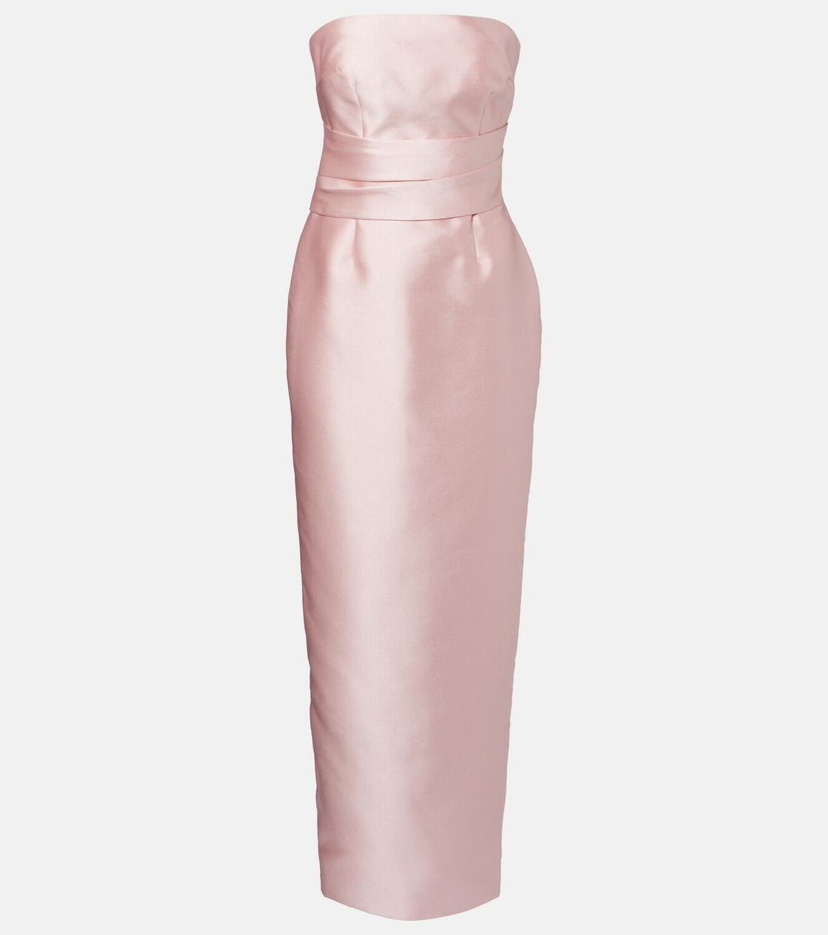 Solace London Ingrid draped satin gown