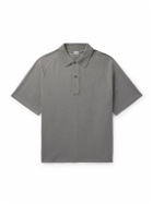LOEWE - Logo-Embroidered Cotton-Piqué Polo Shirt - Gray