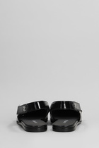 Courrèges Ballet Flats In Black Leather