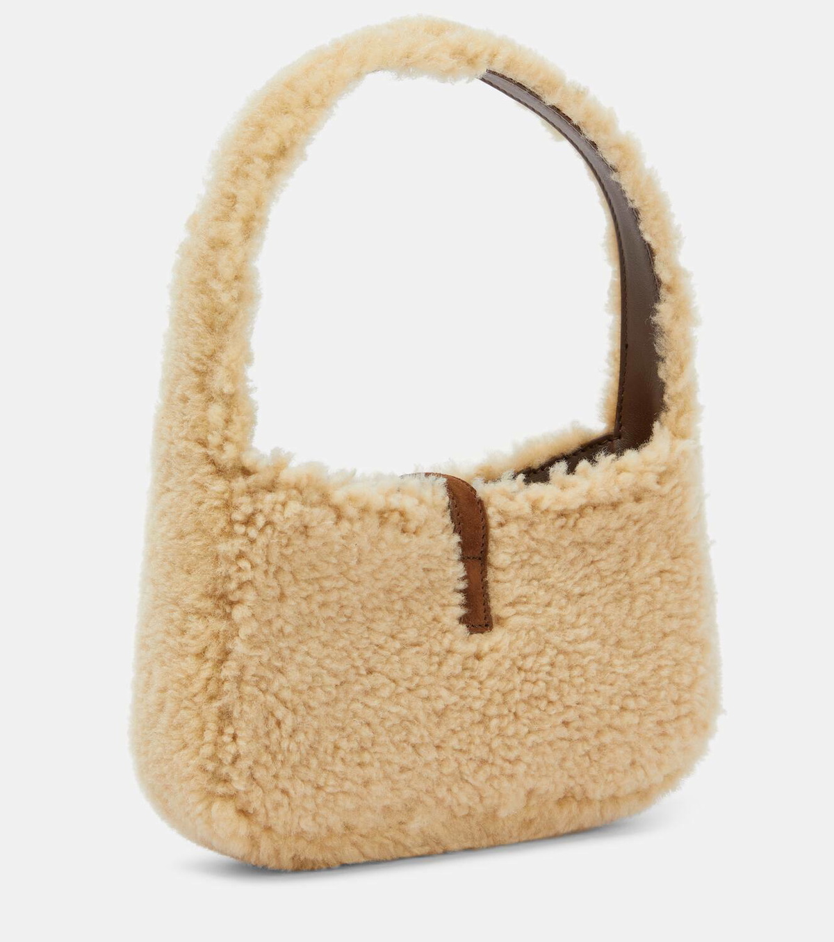 Saint Laurent Le 5 à 7 Mini shearling shoulder bag
