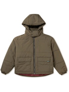 Afield Out® - Langford Cropped Quilted Cotton-Blend Hooded Down Jacket - Brown