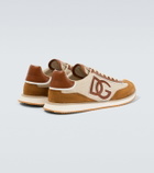 Dolce&Gabbana DG Cushion suede-trimmed sneakers