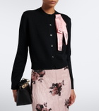 Erdem Embellished wool cardigan