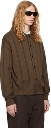 mfpen Brown Formal Cardigan