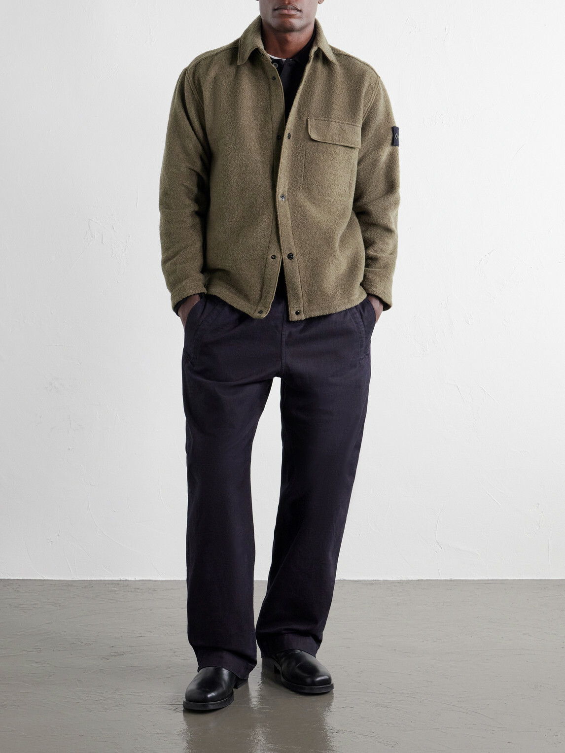 Stone Island - Micro Bouclé Overshirt - Green