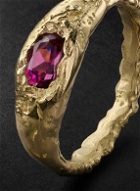 HEALERS FINE JEWELRY - Recycled Gold Garnet Ring - Pink