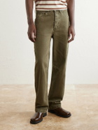 MANAAKI - Pita Straight-Leg Garment-Dyed Jeans - Green