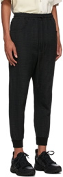 Song for the Mute Black Canvas Crinkled Tapered Lounge Pants