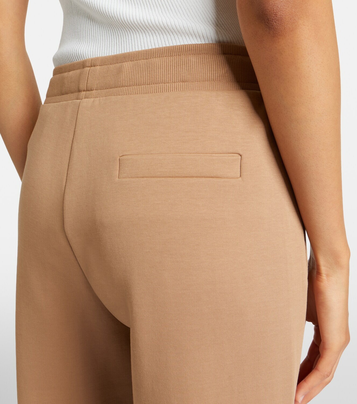 'S Max Mara Cotton-blend jersey wide-leg sweatpants