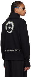 Marine Serre Black Ouroboros Sweatshirt