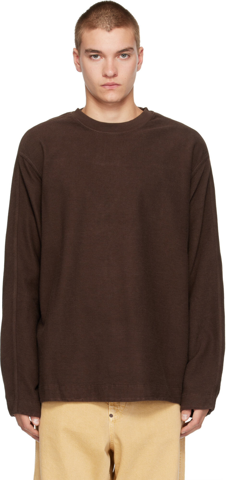 CASEY CASEY Brown Workwear Sweatshirt