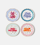 Bitossi Ciao Mondo set of 4 porcelain plates