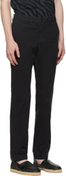 PS by Paul Smith Black Mid-Fit Zebra Trousers