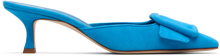 Photo: Manolo Blahnik Blue Maysale Heels