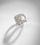 Yeprem 18kt white gold (750/1000) ring with diamonds
