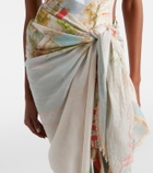 Zimmermann Como printed cotton beach cover-up