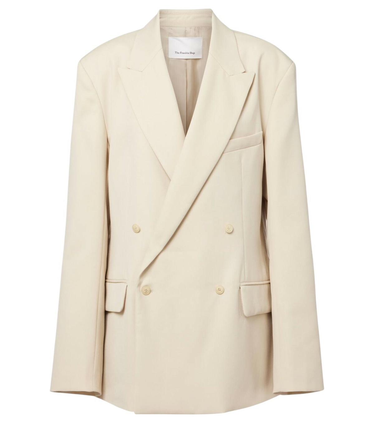The Frankie Shop Aiden pinstripe twill blazer The Frankie Shop