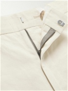 Paul Smith - Straight-Leg Cotton and Linen-Blend Trousers - Neutrals