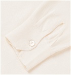 Saman Amel - Slim-Fit Cotton and Silk-Blend Polo Shirt - Neutrals