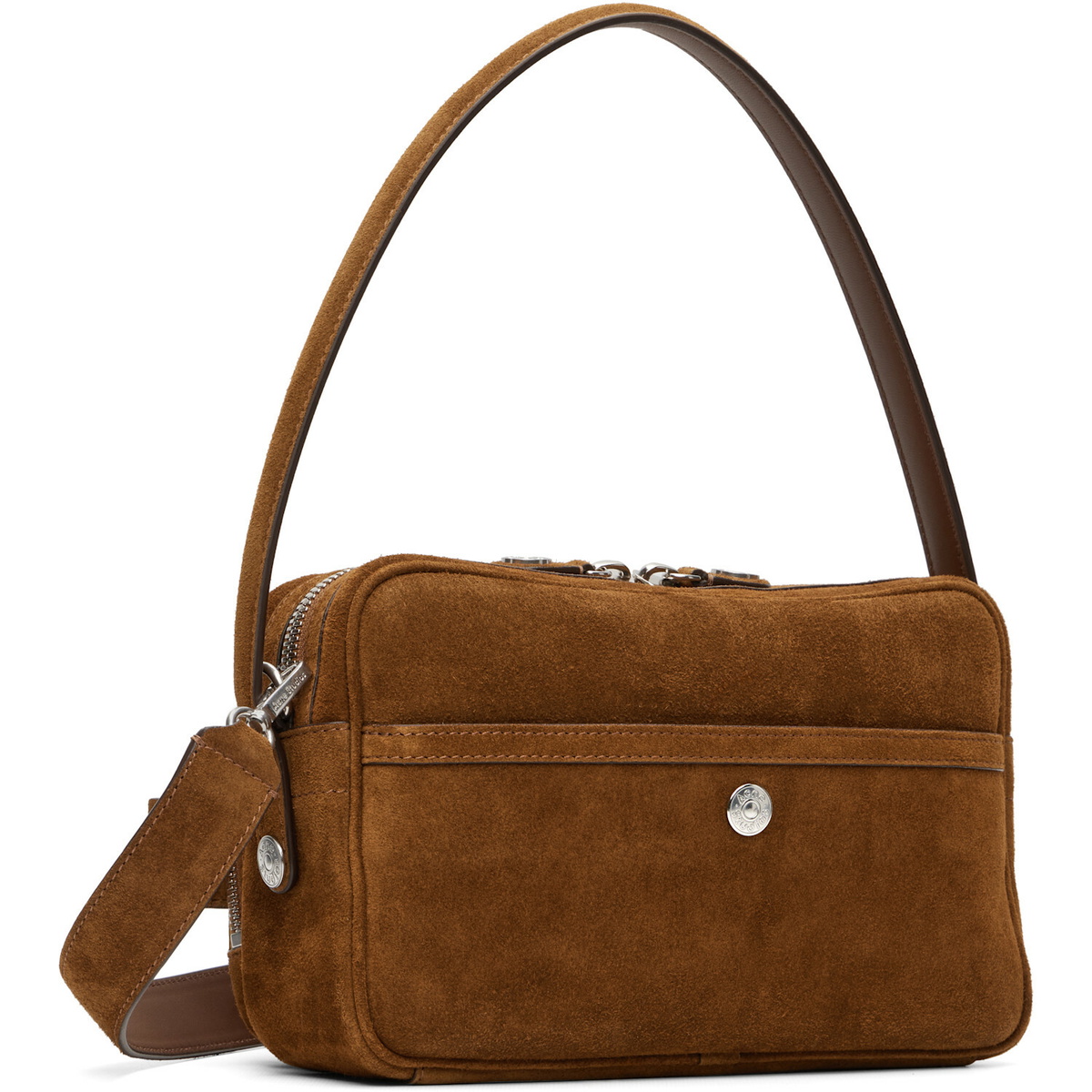 Acne Studios Brown Camero Party Suede Bag