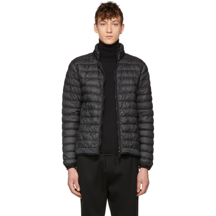 Photo: Stone Island Black Down Arm Badge Jacket