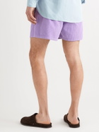 L.E.J - Indigo-Dyed Selvedge Cotton Shorts - Purple