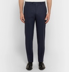 Canali - Navy Slim-Fit Stretch-Wool Trousers - Men - Navy