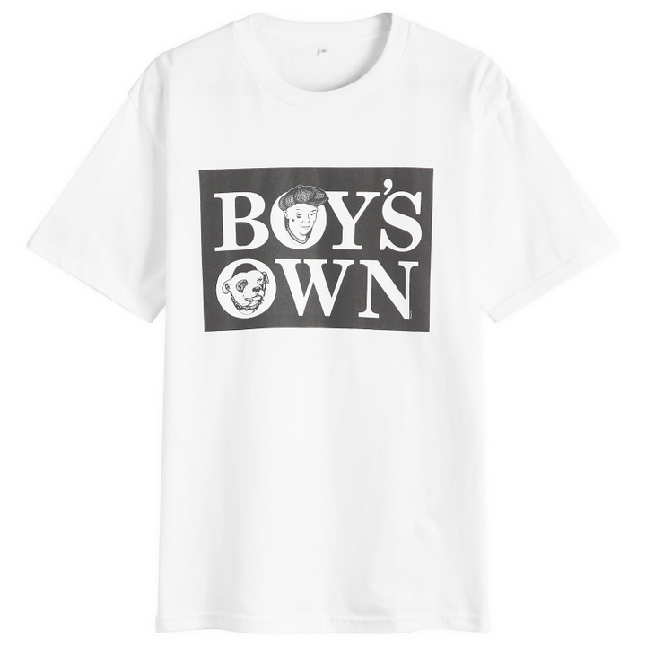 Photo: Boys Own Men's Boy’S Own Classic Box Logo T Shirt in White