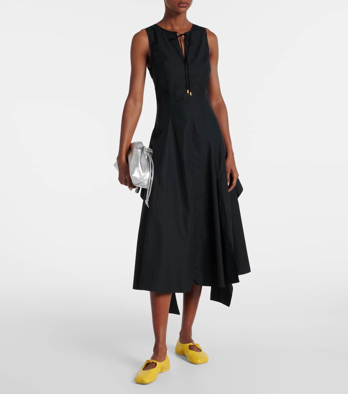 Loewe Cotton poplin wrap dress