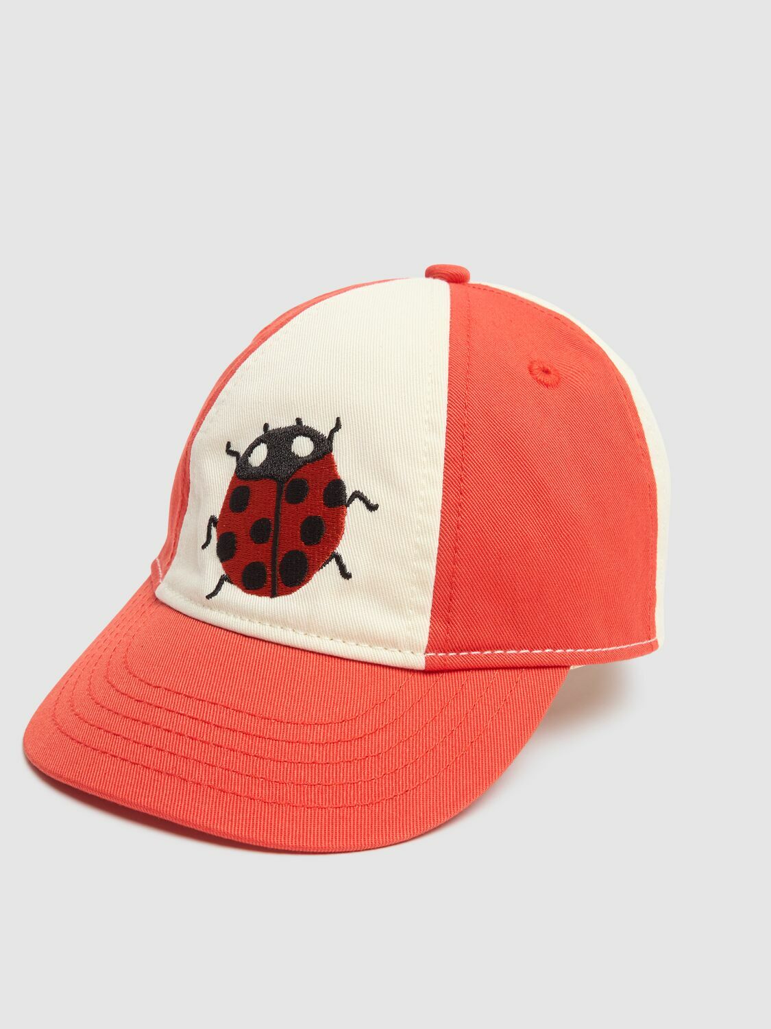 MINI RODINI Embroidered Cotton Baseball Hat