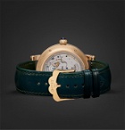 Bovet - Récital 27 Limited Edition Hand-Wound 46mm 18-Karat Red Gold and Leather Watch, Ref. No. R270007 - Green