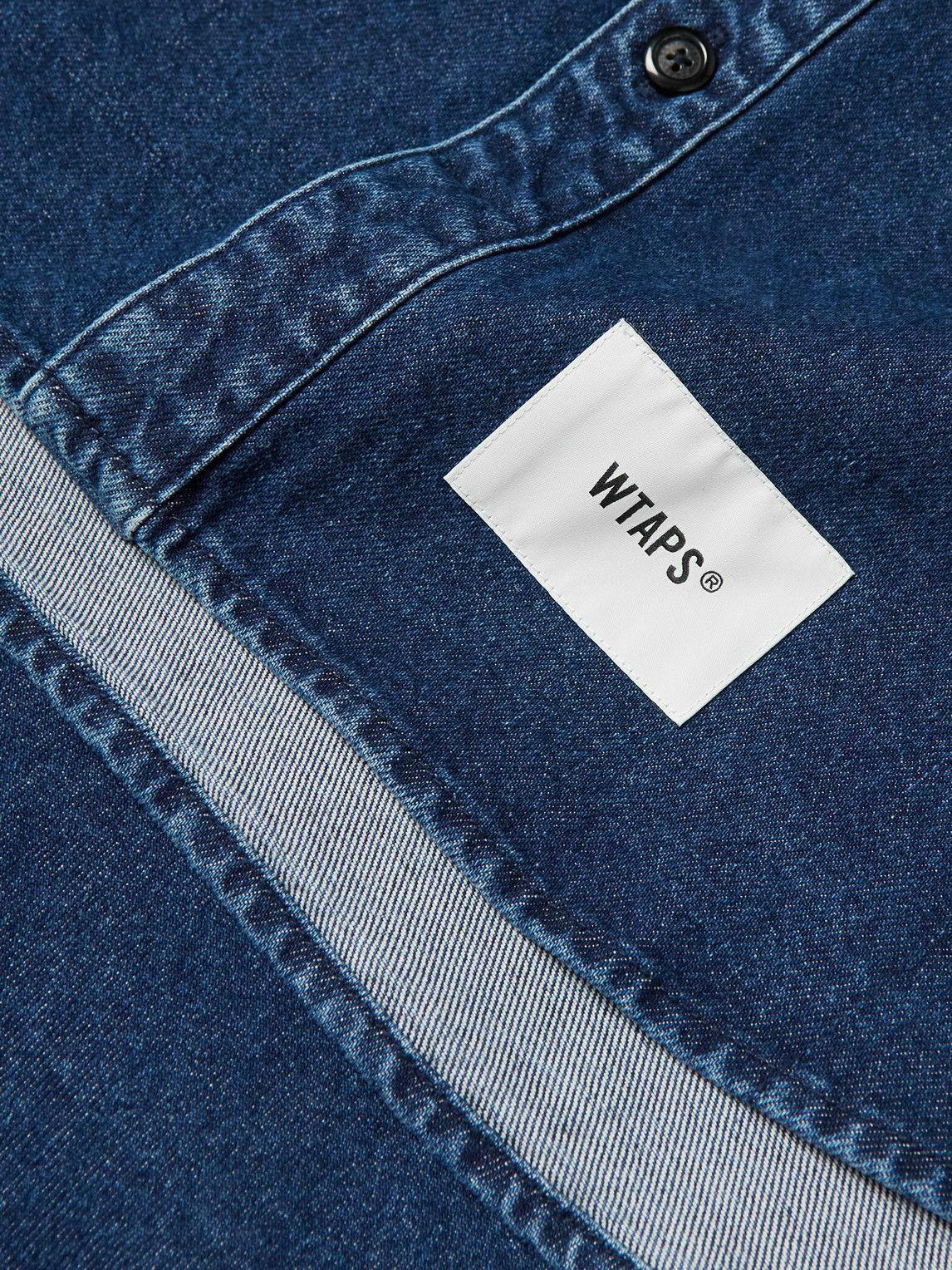 WTAPS - Wcpo Logo-Appliquéd Denim Shirt - Blue WTAPS