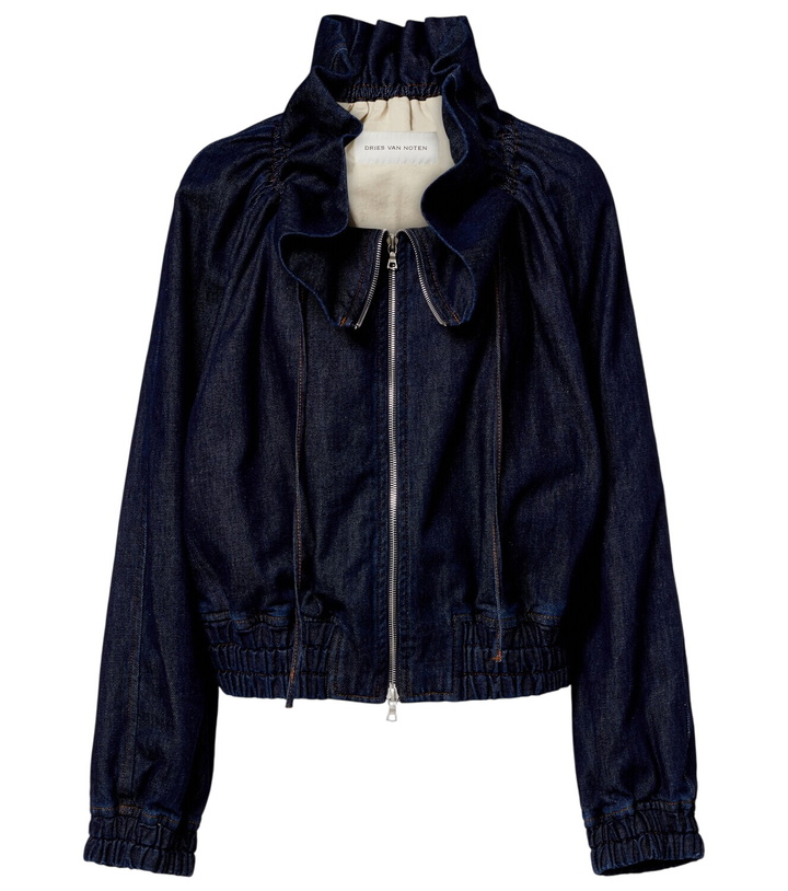 Photo: Dries Van Noten Denim bomber jacket
