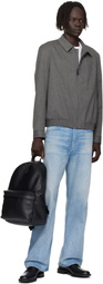 Hugo Black Faux-Leather Logo Backpack