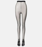 Herbert Levine Sheer Perfection mesh over-the-knee boots