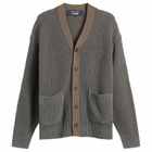 Comme des Garçons Homme Men's Half Cardigan in Grey X Brown