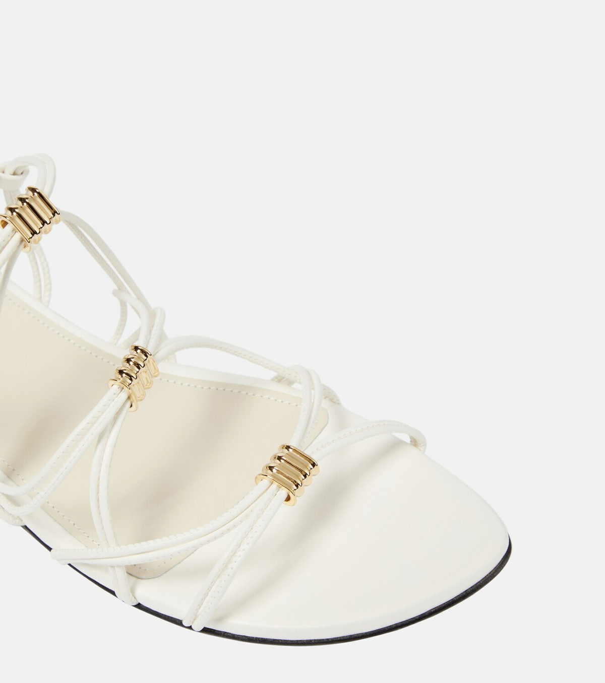 Khaite Louisa embellished leather sandals Khaite