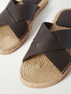 Zegna - Panarea Leather Sandals - Brown