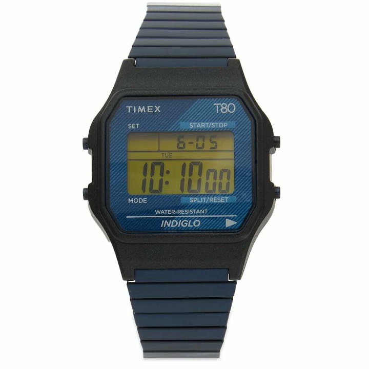Photo: Timex Archive T80 Digital Watch in Blue